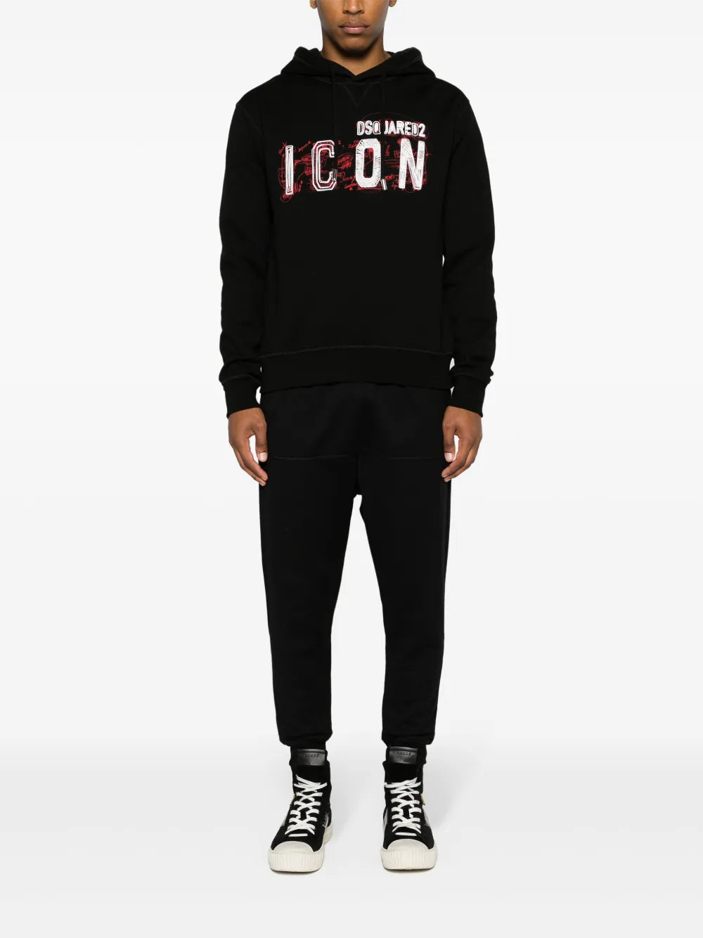 Dsquared2 Scribbles Black Hoodie