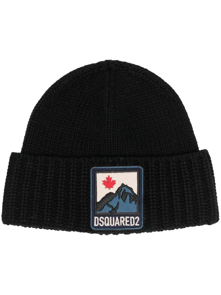 Dsquared2 Mountain Black Beanie
