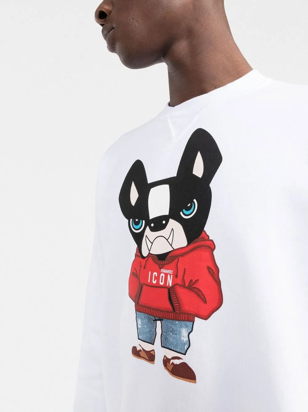 Dsquared2 Ciro Dog White Sweatshirt