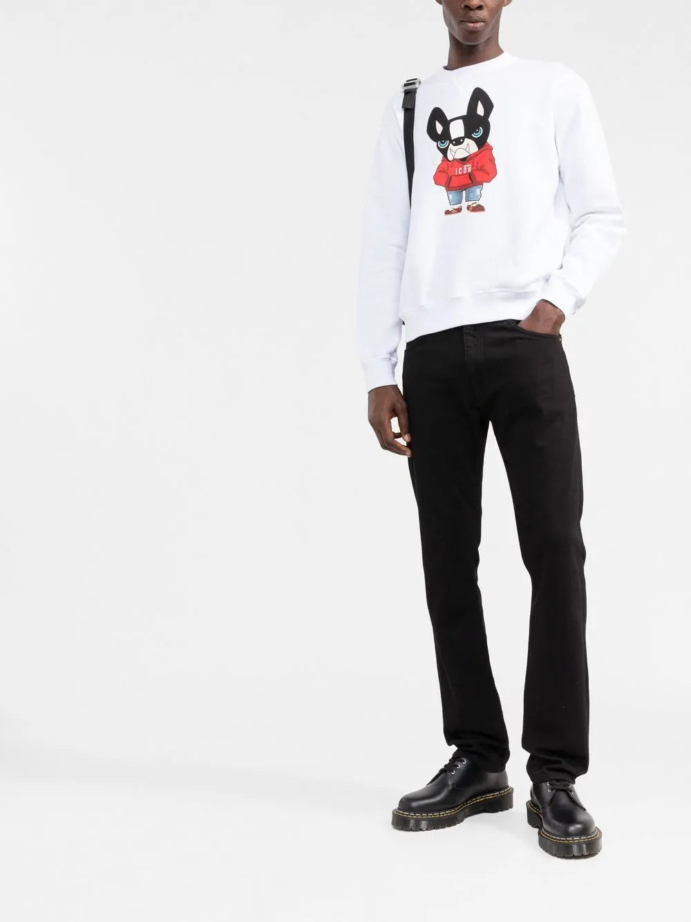 Dsquared2 Ciro Dog White Sweatshirt