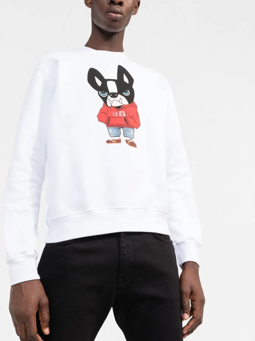 Dsquared2 Ciro Dog White Sweatshirt
