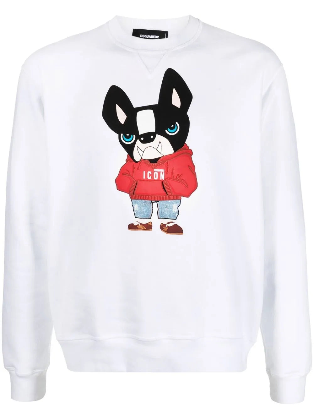 Dsquared2 Ciro Dog White Sweatshirt