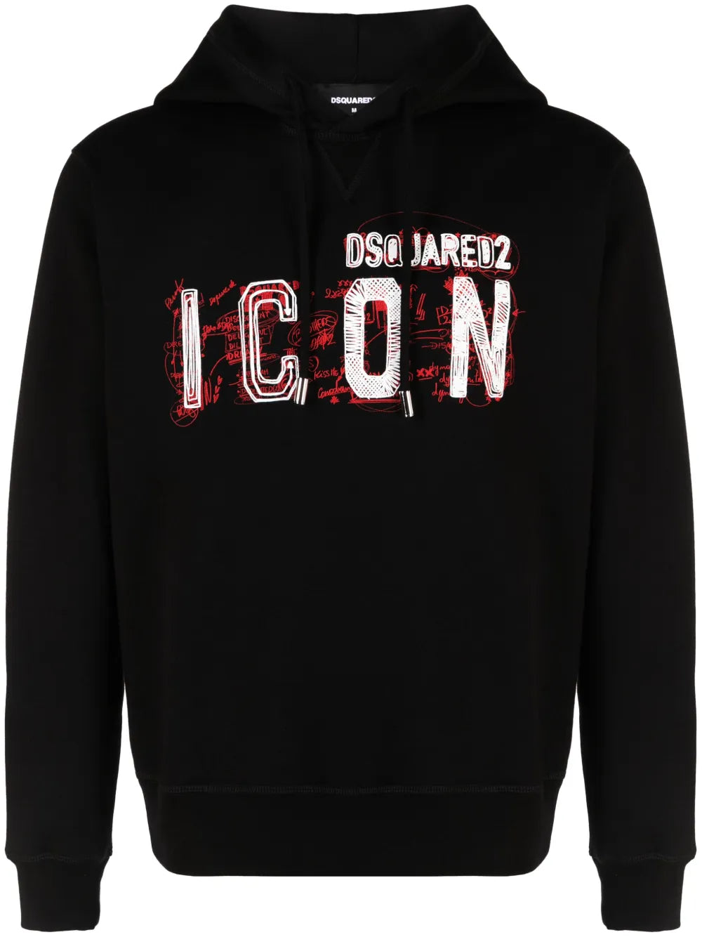 Dsquared2 Scribbles Black Hoodie