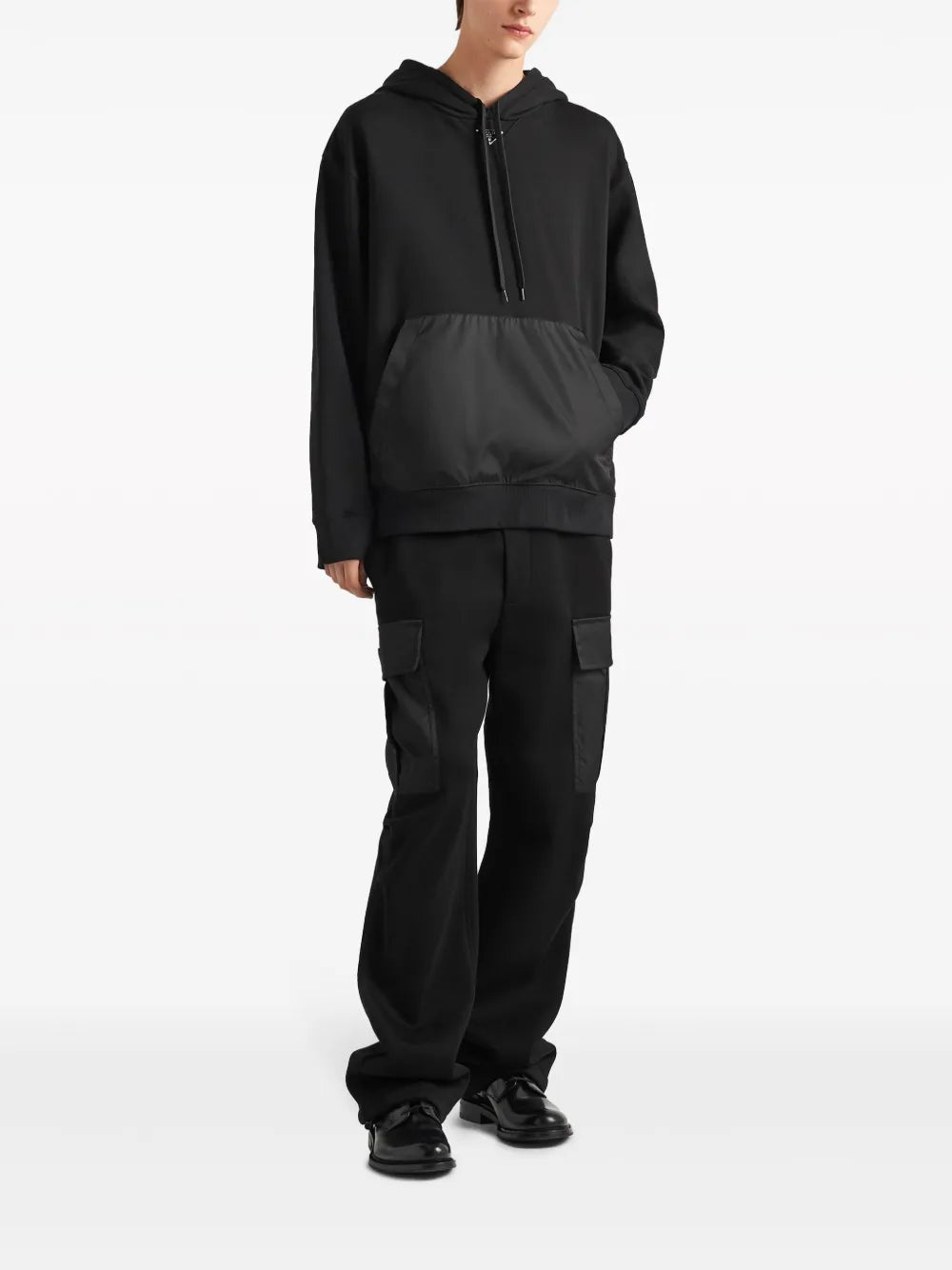 Prada Mini Logo Black Hoodie