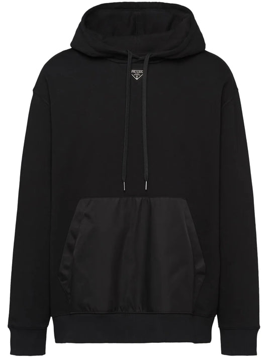 Prada Mini Logo Black Hoodie