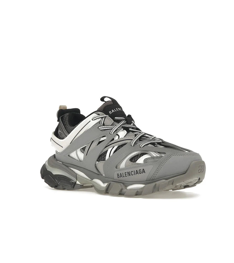 Balenciaga Grey & White Track Sneakers