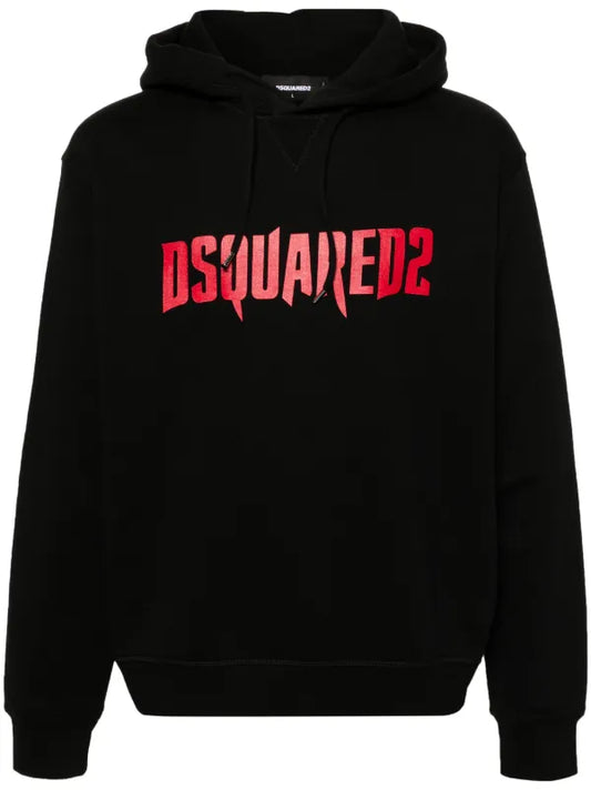 Dsquared2 Red Printed Hoodie