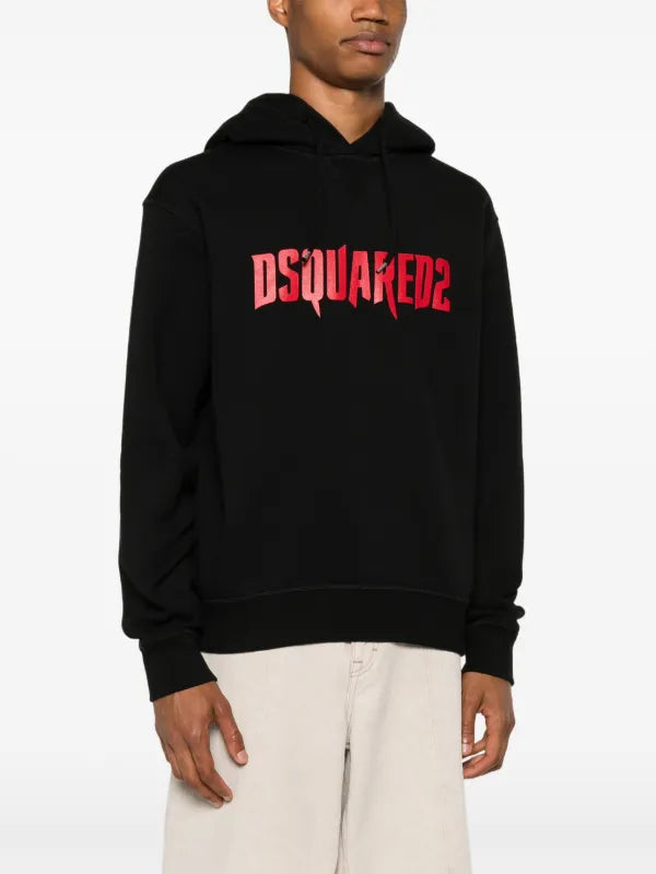 Dsquared2 Red Printed Hoodie