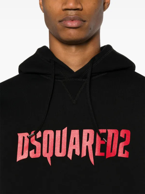 Dsquared2 Red Printed Hoodie