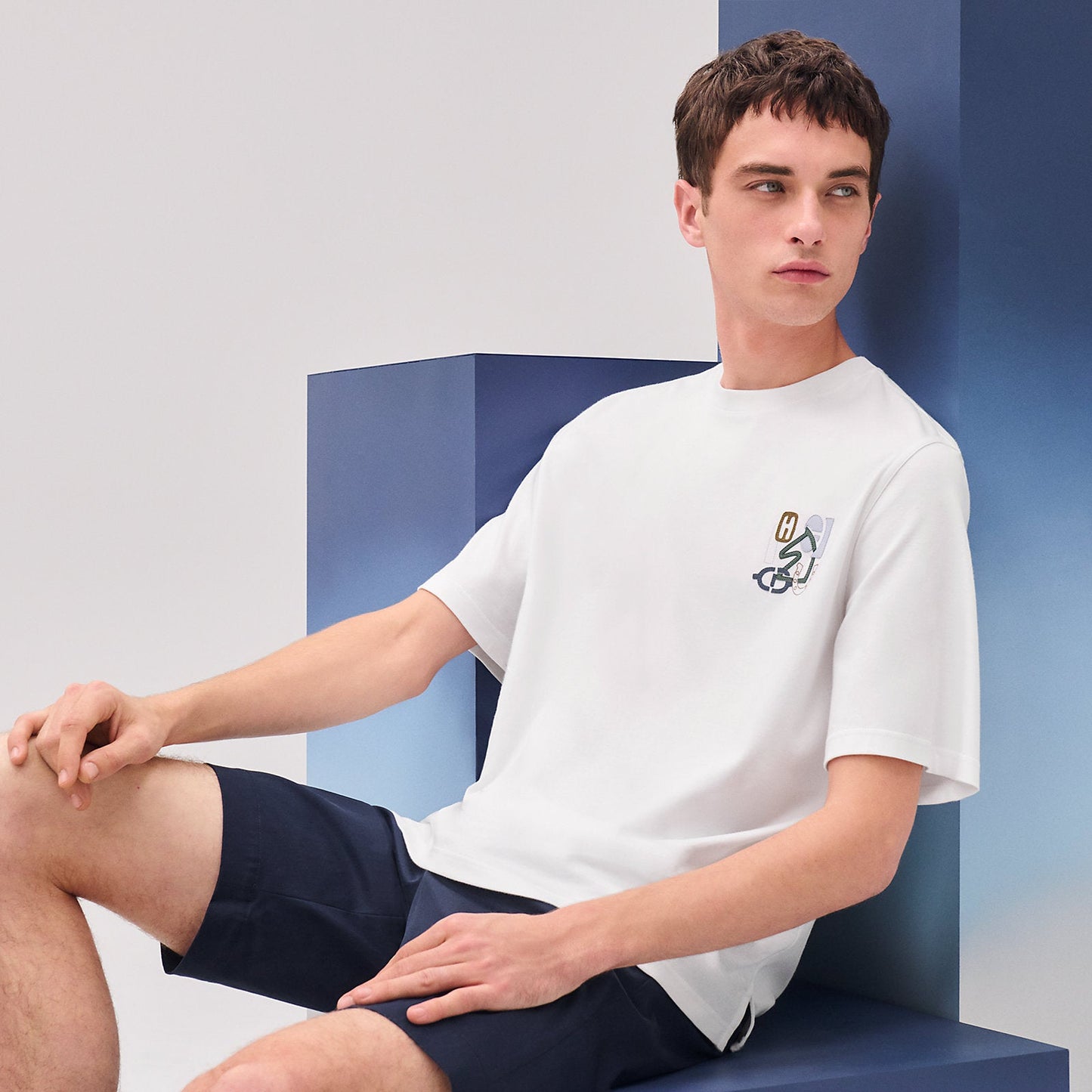 Hermes Puzzle White T-Shirt