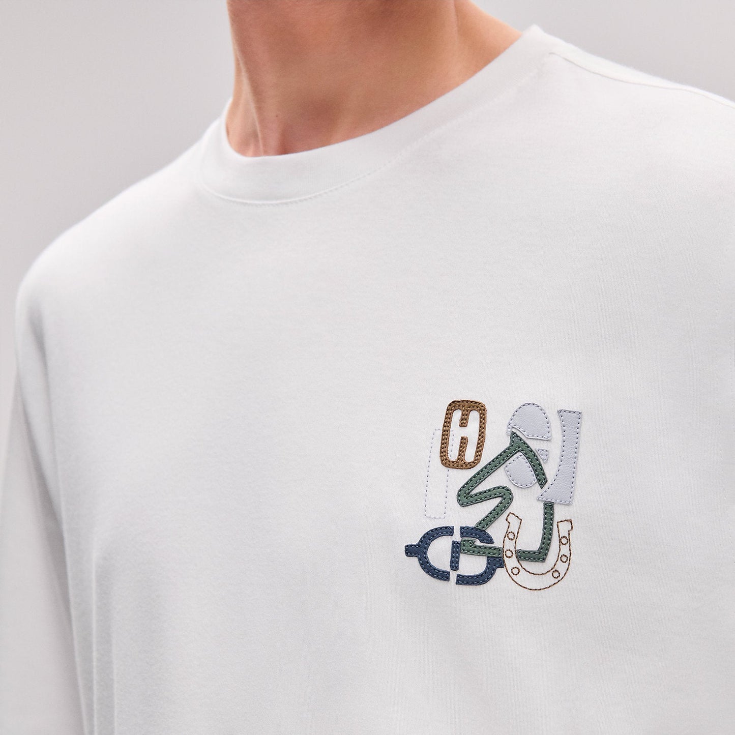 Hermes Puzzle White T-Shirt
