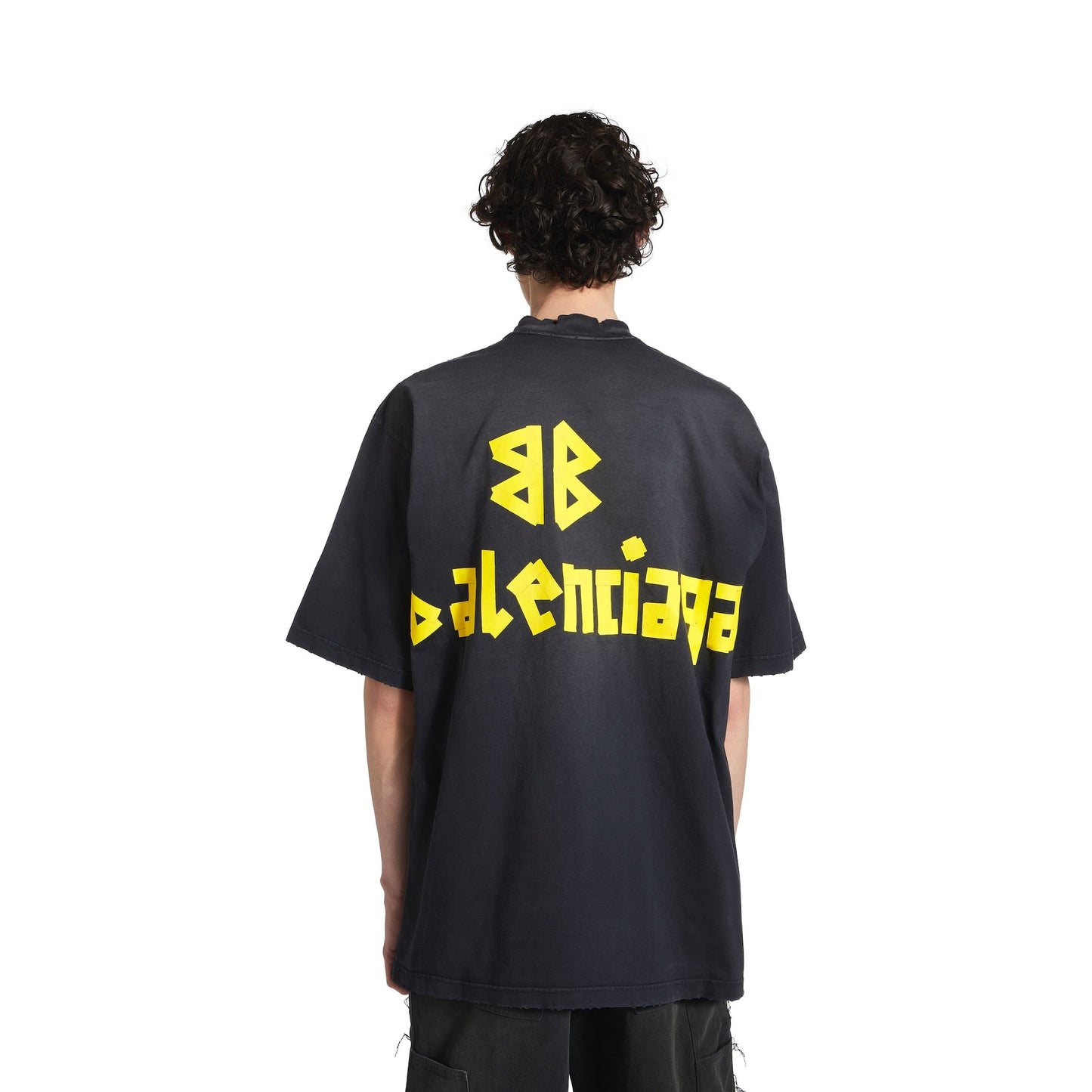Balenciaga Tape Type Black T-Shirt