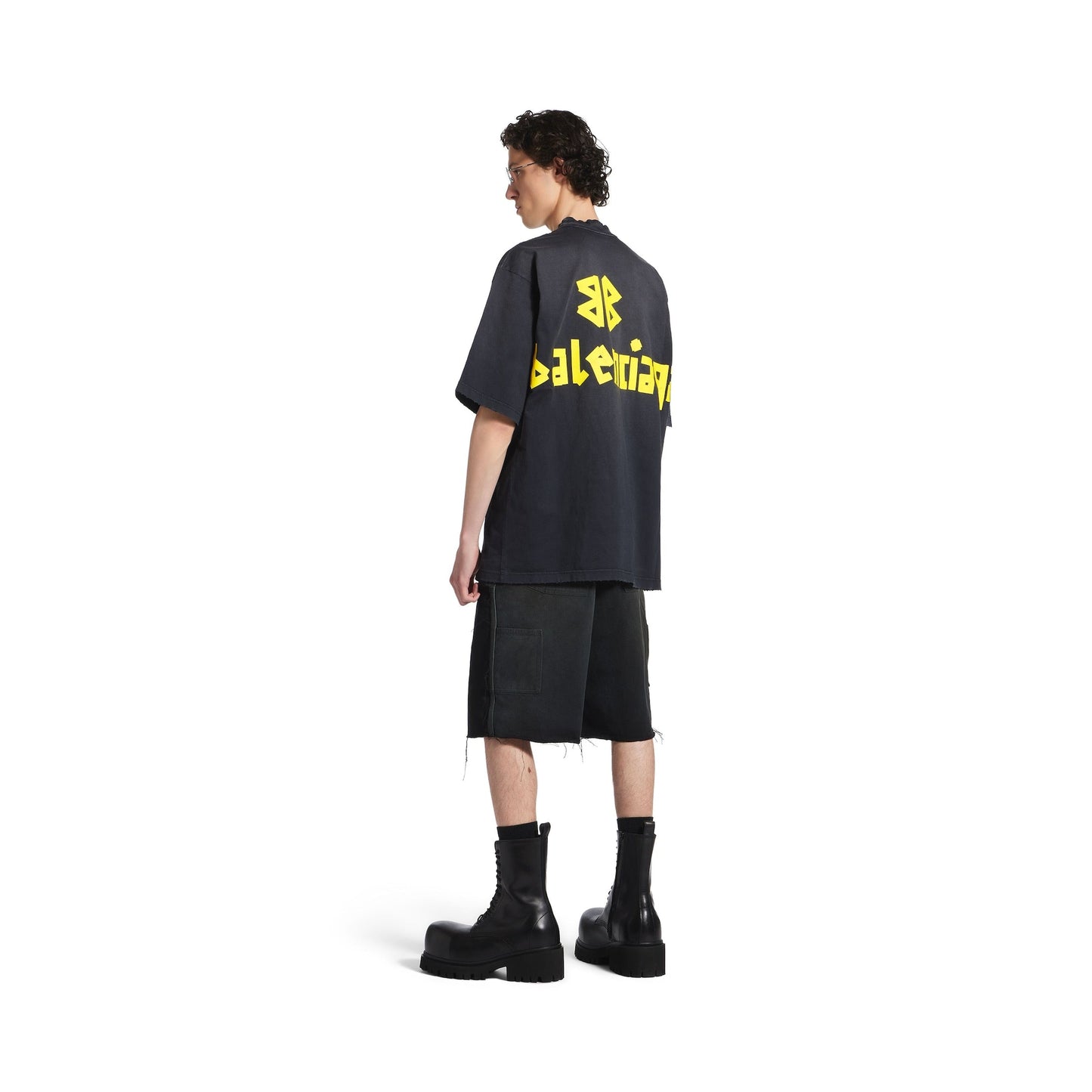 Balenciaga Tape Type Black T-Shirt