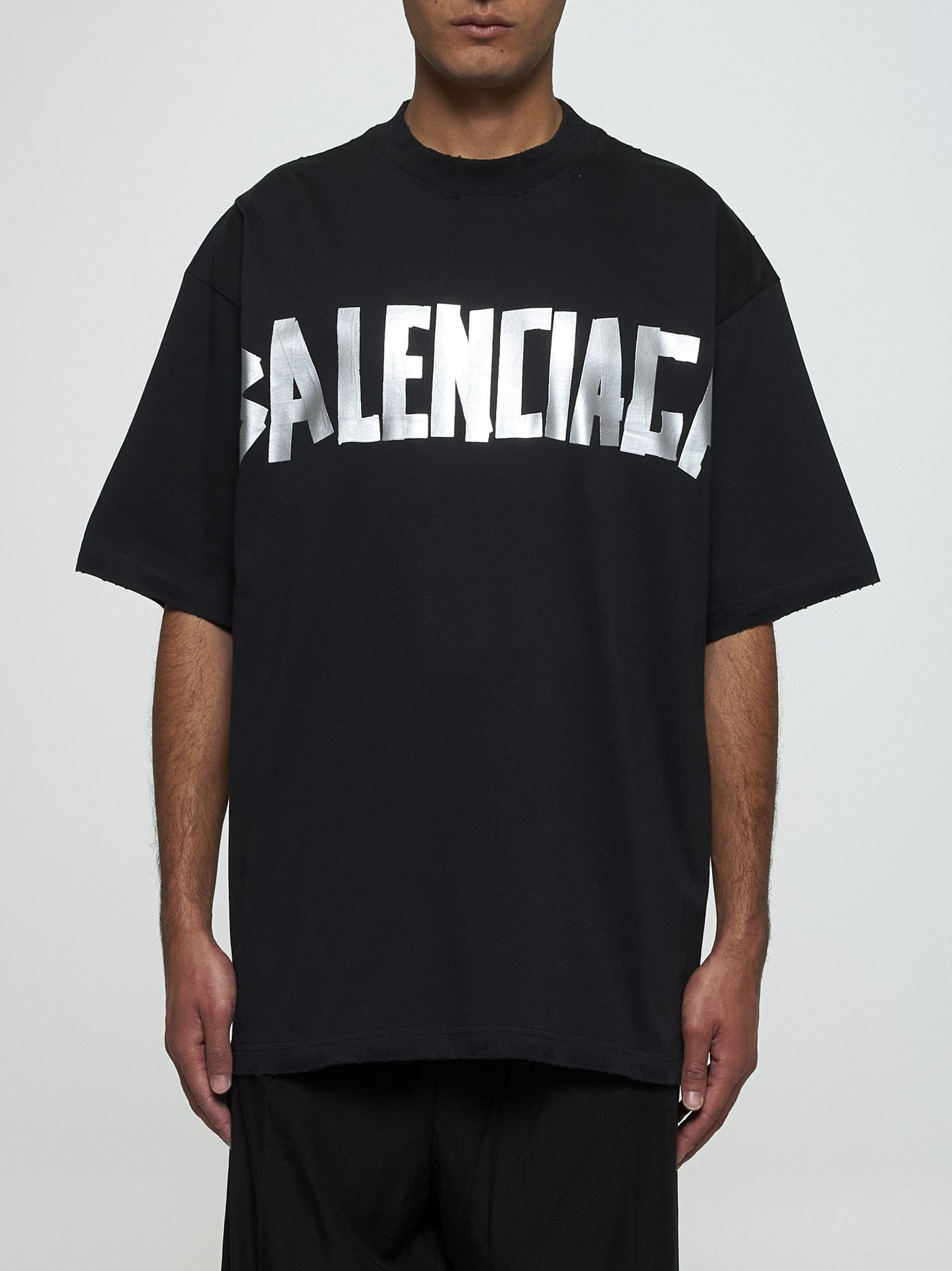 BALENCIAGA LOGO COTTON T-SHIRT