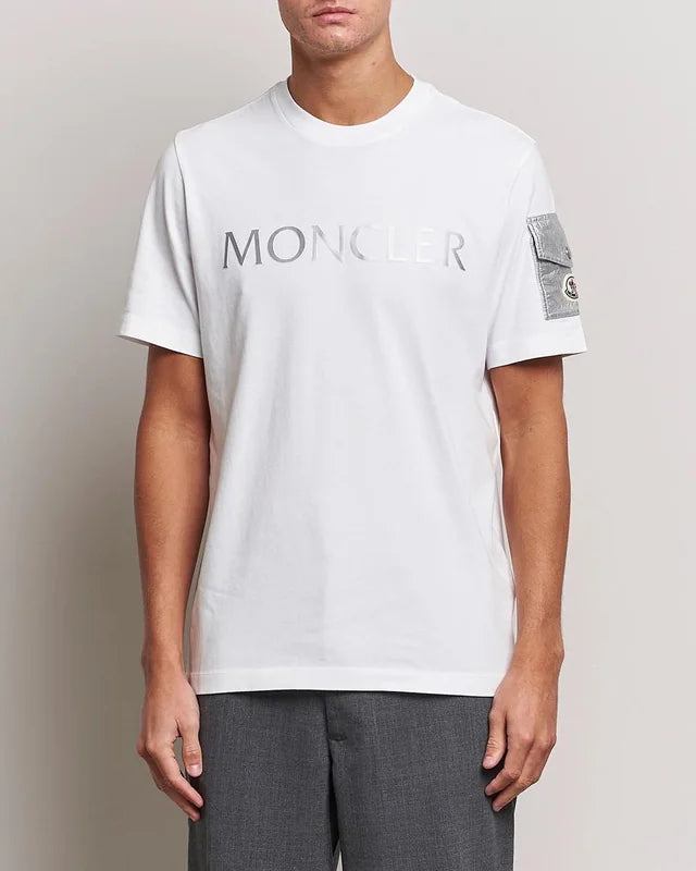 MONCLER POCKET WHITE T-SHIRT