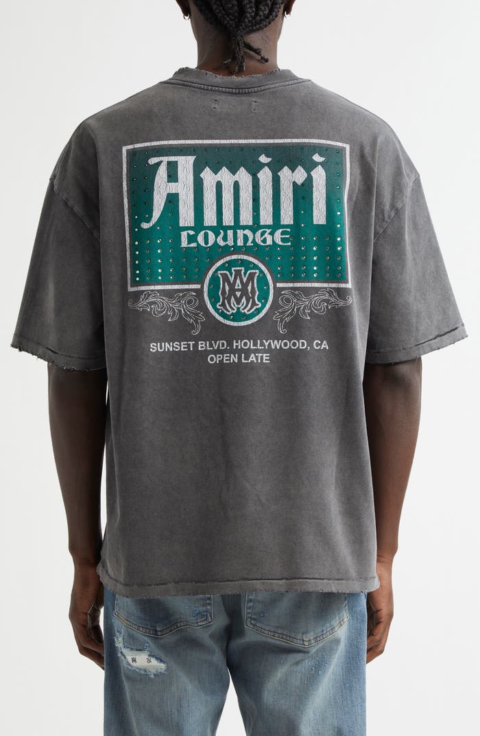 AMIRI CRYSTAL GREY T-SHIRT