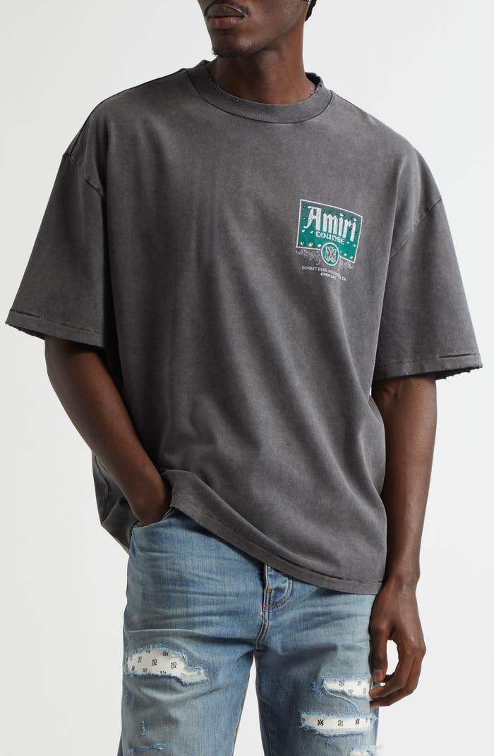 AMIRI CRYSTAL GREY T-SHIRT