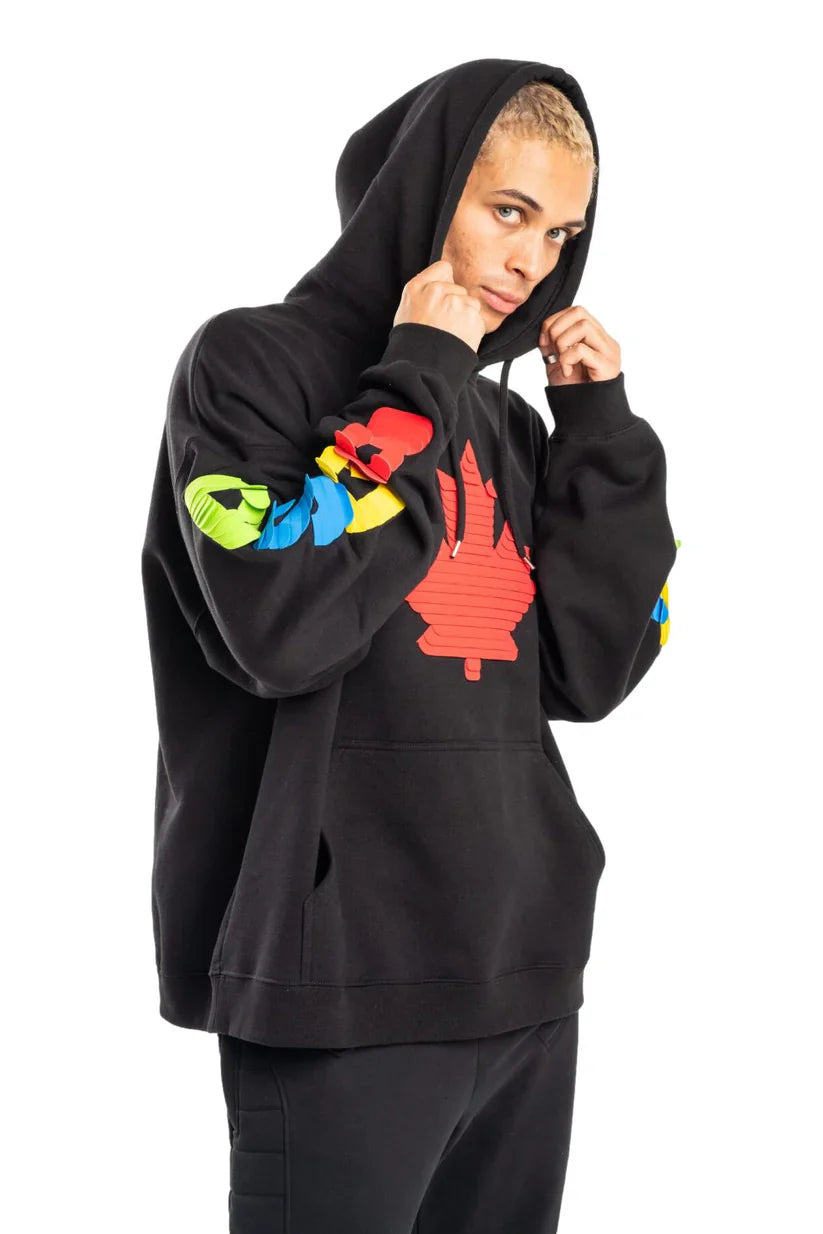 Dsquared2 Leaf Crazy Black Hoodie