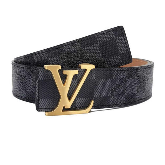 Louis Vuitton Gold & Black Belt