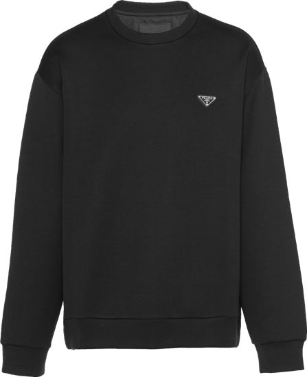 Prada Mini Logo Sweatshirt Black